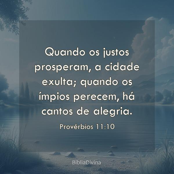 Provérbios 11:10