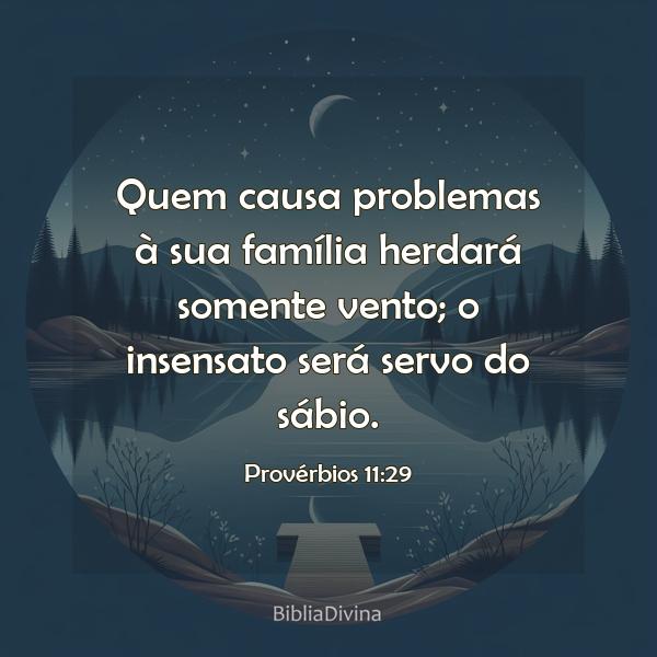 Provérbios 11:29