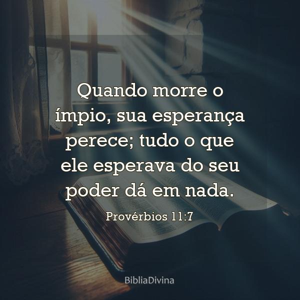 Provérbios 11:7