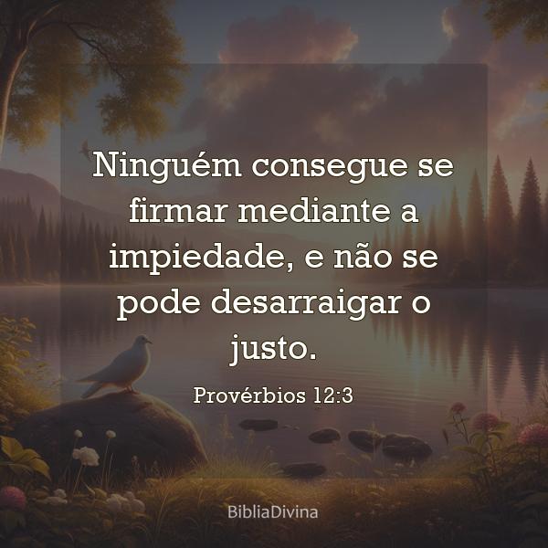 Provérbios 12:3