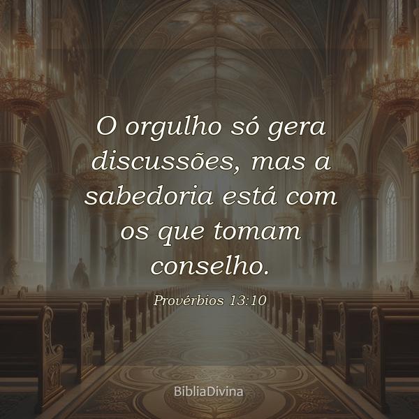 Provérbios 13:10