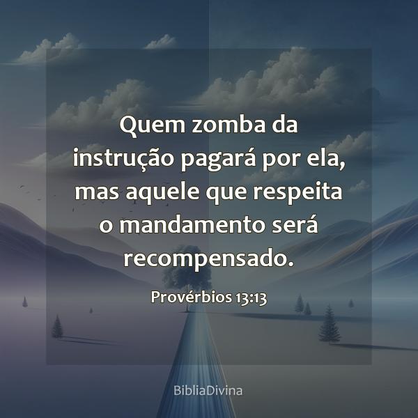 Provérbios 13:13