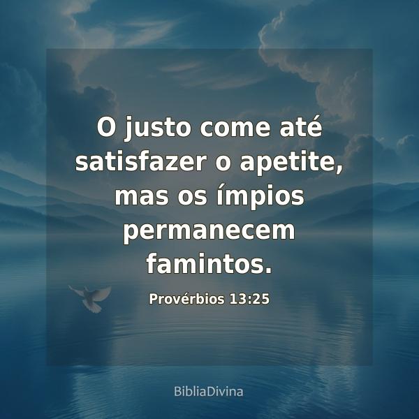 Provérbios 13:25