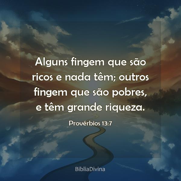 Provérbios 13:7