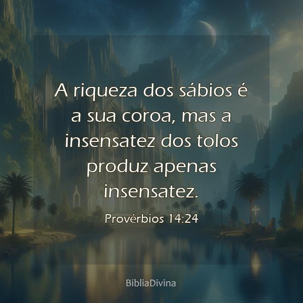 Provérbios 14:24