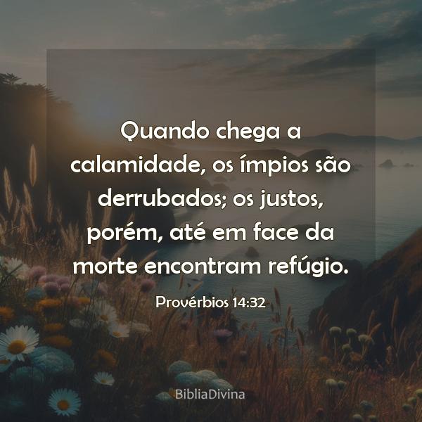 Provérbios 14:32