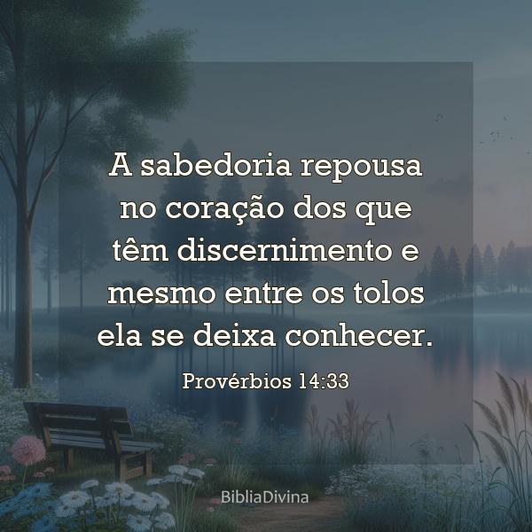 Provérbios 14:33