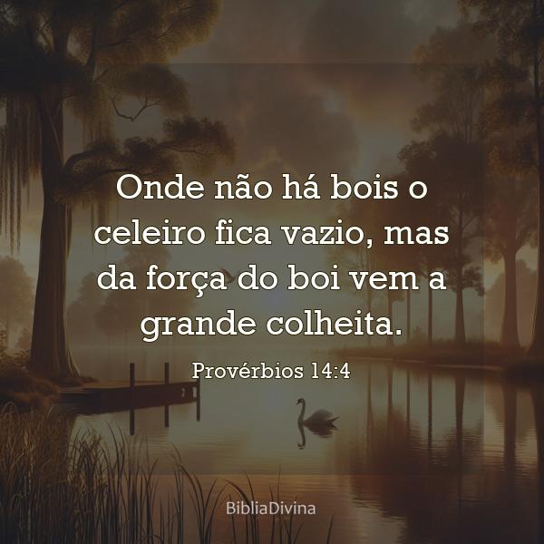 Provérbios 14:4