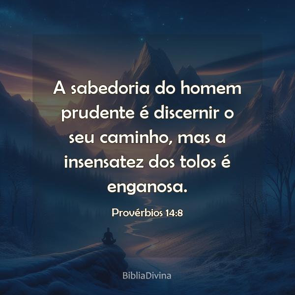 Provérbios 14:8