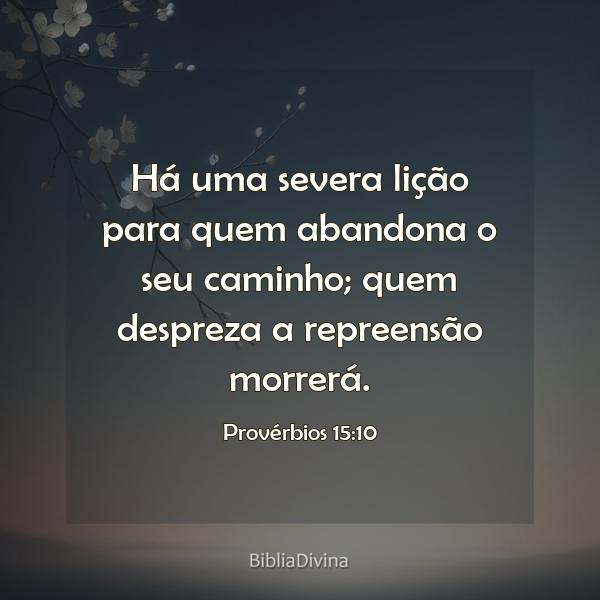 Provérbios 15:10