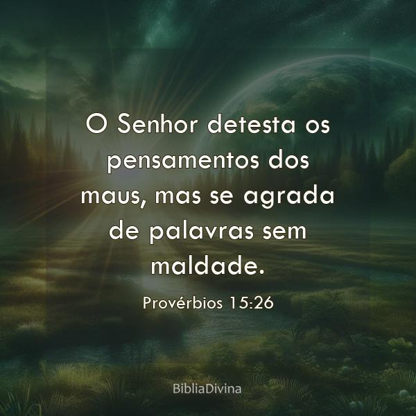 Provérbios 15:26