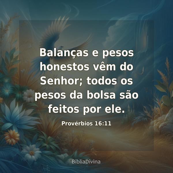 Provérbios 16:11