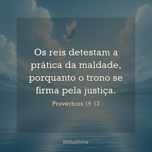 Provérbios 16:12