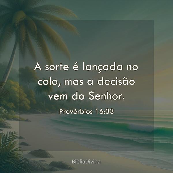 Provérbios 16:33