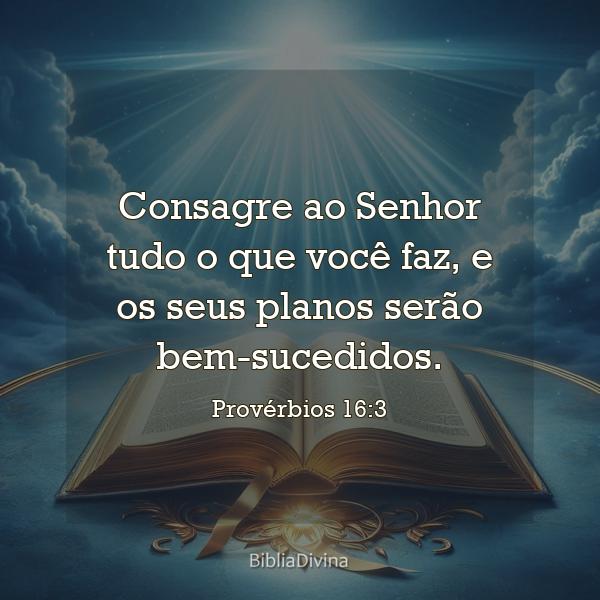 Provérbios 16:3