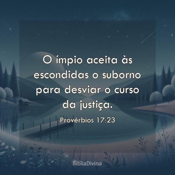 Provérbios 17:23