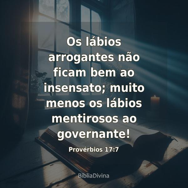 Provérbios 17:7