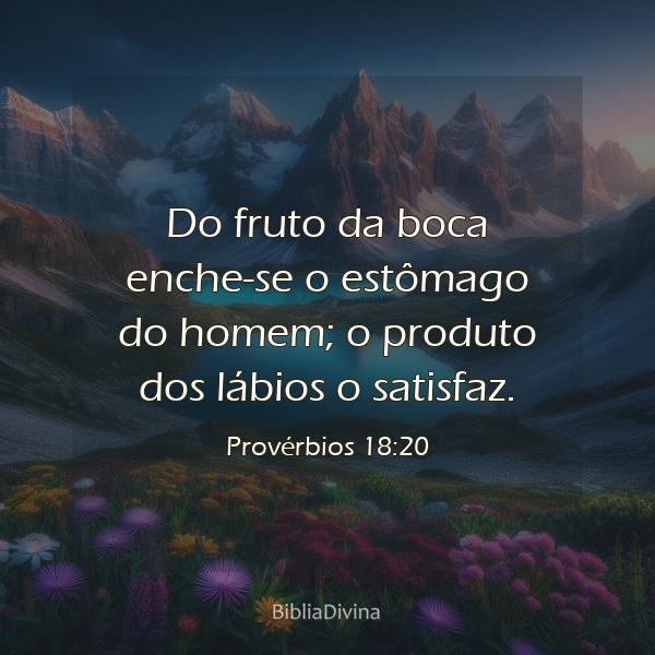 Provérbios 18:20