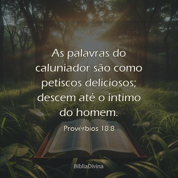 Provérbios 18:8