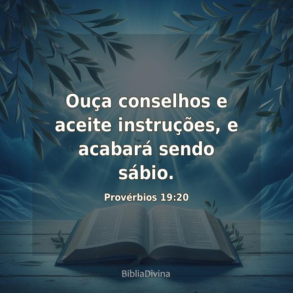 Provérbios 19:20