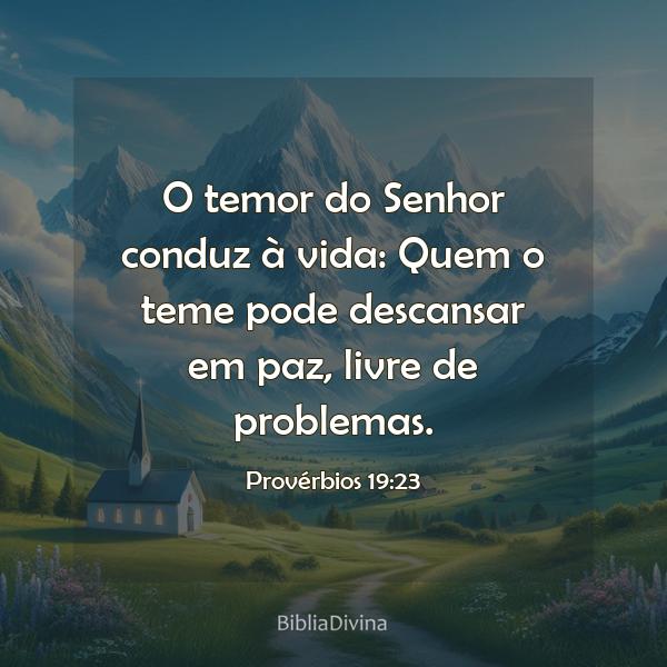 Provérbios 19:23