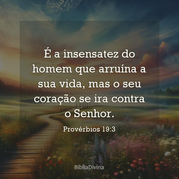 Provérbios 19:3