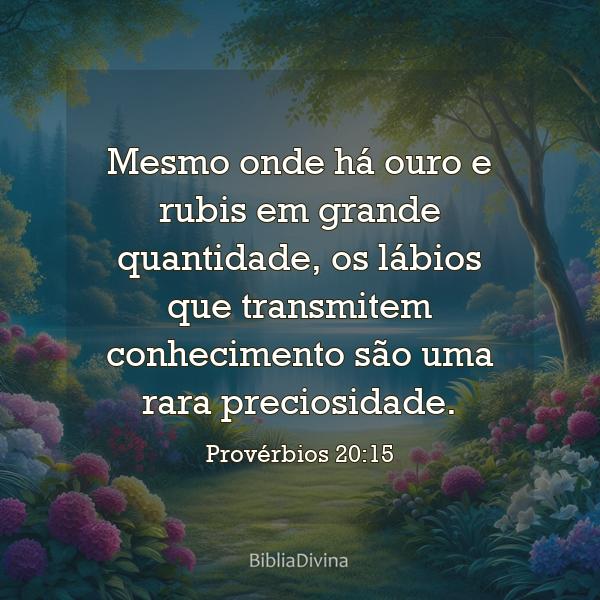 Provérbios 20:15