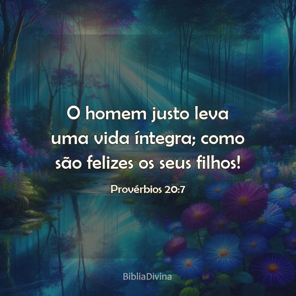 Provérbios 20:7