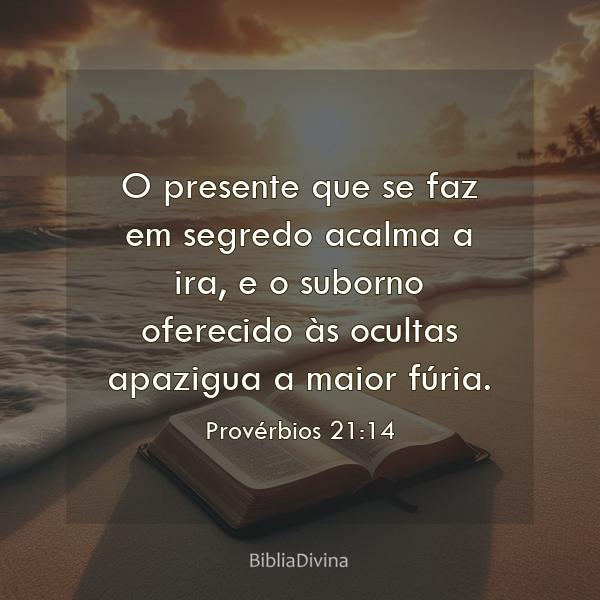 Provérbios 21:14