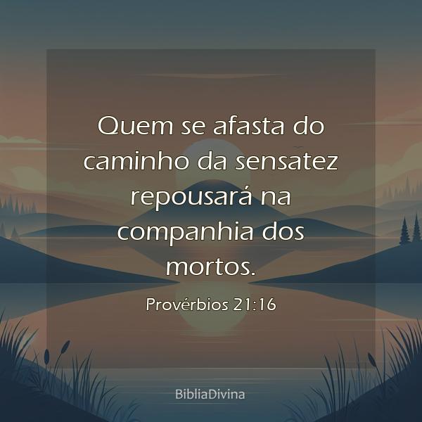 Provérbios 21:16