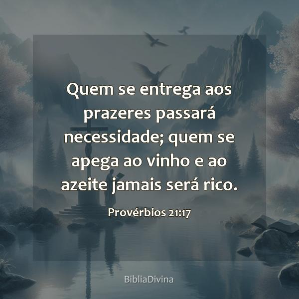 Provérbios 21:17