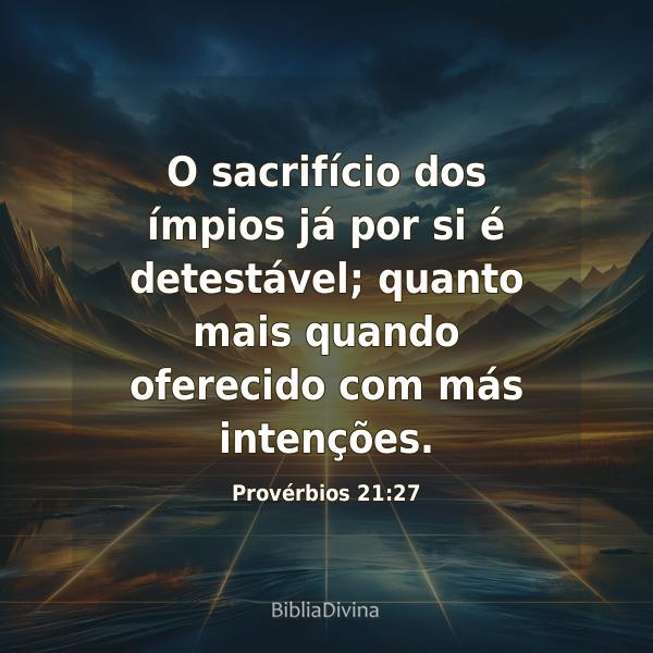 Provérbios 21:27