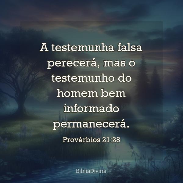 Provérbios 21:28