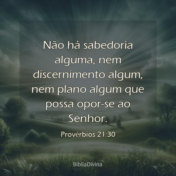 Provérbios 21:30