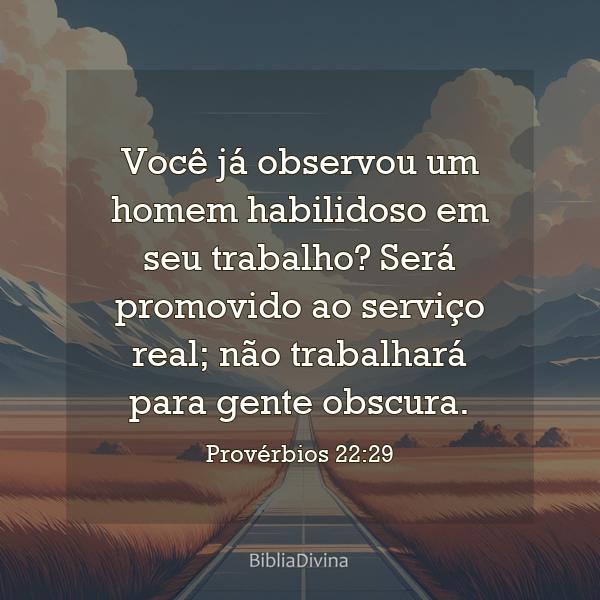 Provérbios 22:29