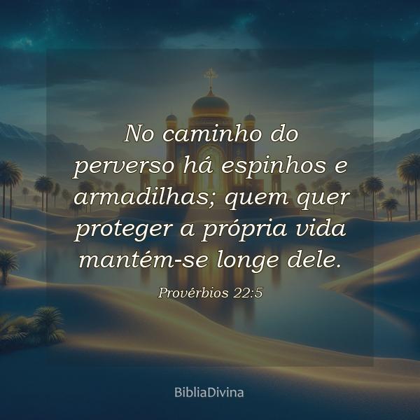 Provérbios 22:5