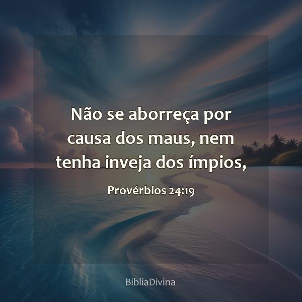 Provérbios 24:19