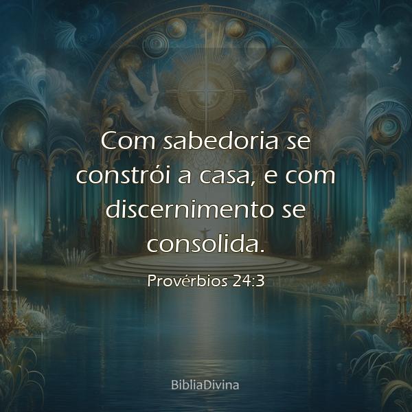 Provérbios 24:3