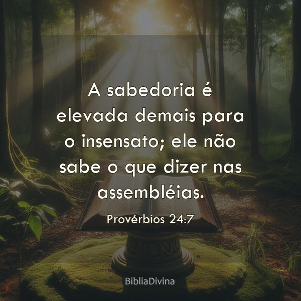 Provérbios 24:7