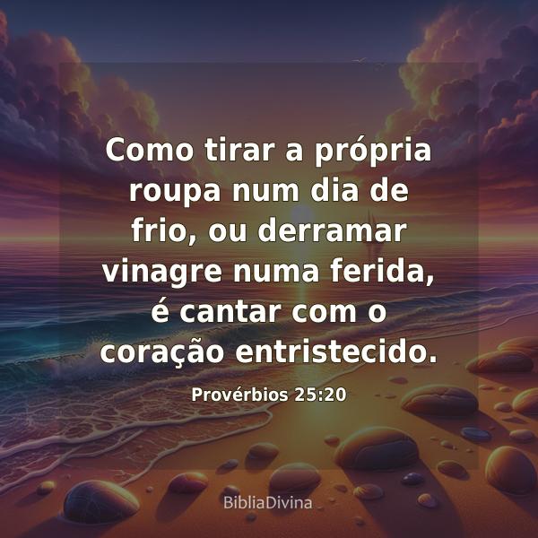 Provérbios 25:20