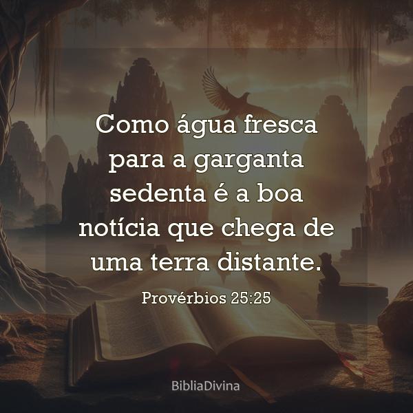 Provérbios 25:25