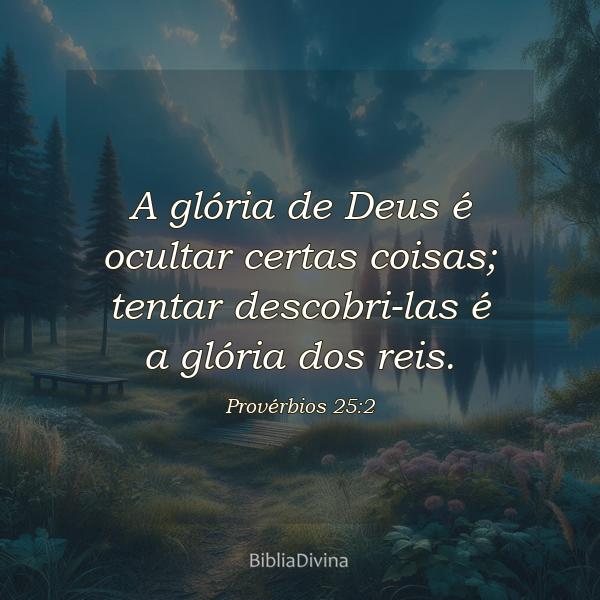 Provérbios 25:2