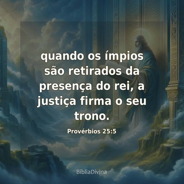 Provérbios 25:5