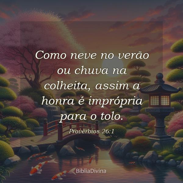 Provérbios 26:1