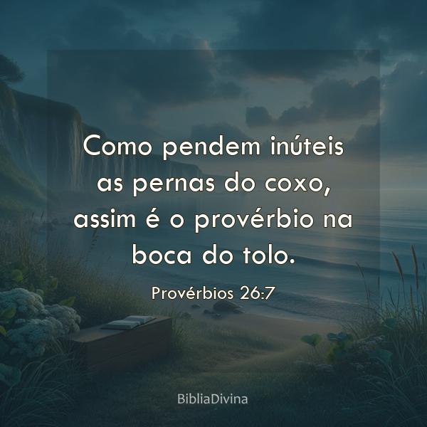 Provérbios 26:7