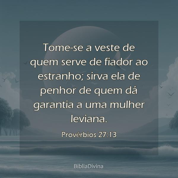 Provérbios 27:13