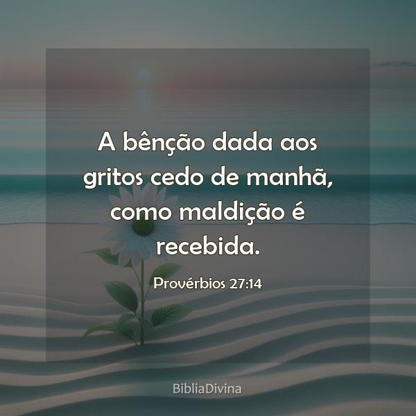 Provérbios 27:14