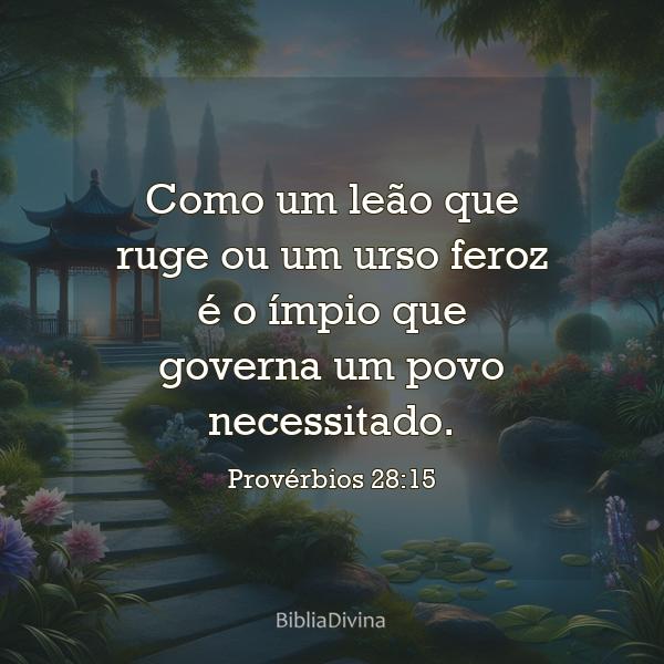 Provérbios 28:15