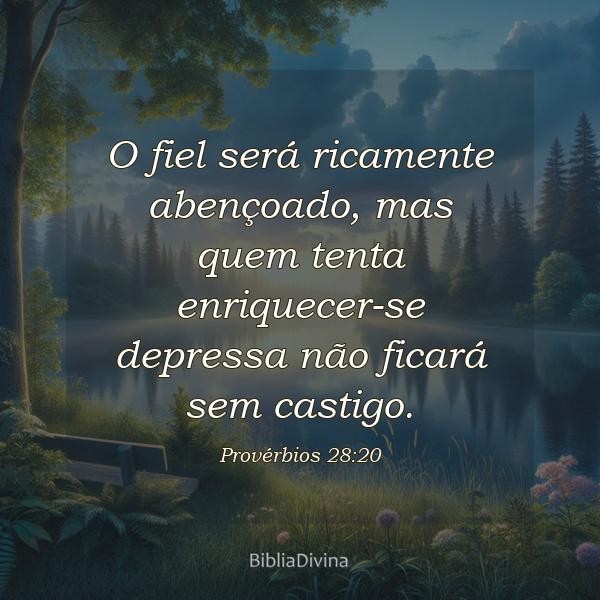 Provérbios 28:20