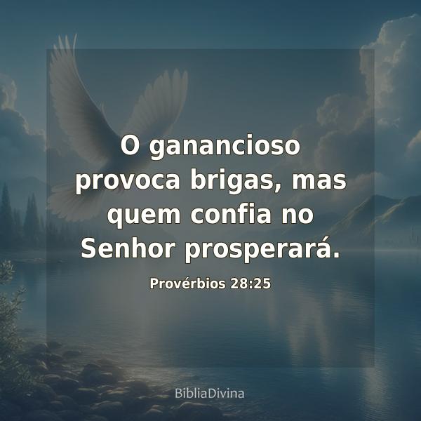 Provérbios 28:25